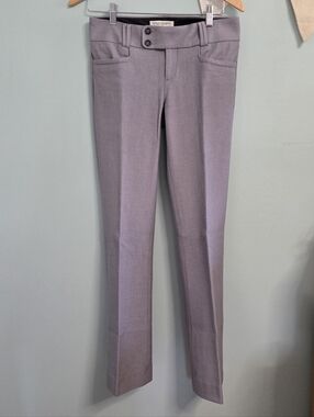 Vtg Banana Republic Sloan Stretch Dress Pants Women 8 Gray
